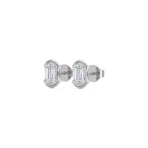Emerald 2.20 CTW Lab Grown Diamond Earrings <b>Set</b> In 9K Rose Gold Luxury Fine <b>Jewelry</b> For <b>Women</b> Fashion - Product Image 4
