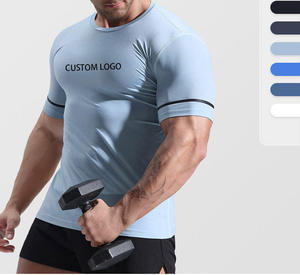 Bodybuilding Fitness Compression <b>Shirt</b> Muscle Showing Compressed <b>Tight</b> Fit Men's <b>Shirts</b> - Product Image 3