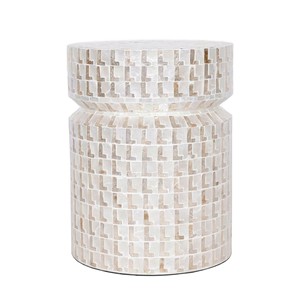Modern MOP <b>Stool</b> Decorative Accent Furniture For Living Room Bedroom Elegant Home Decor Piece - Product Image 1