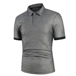 Chemises polo décontractées pour hommes, nouvelle collection, design tendance, logo personnalisé, couleur unie, respirantes, pour hommes - Product Image 2
