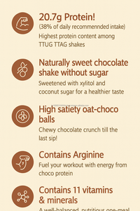 Boisson en poudre nutritionnelle à faible teneur en calories, substitut de repas riche en protéines, saveur céréale - Product Image 3