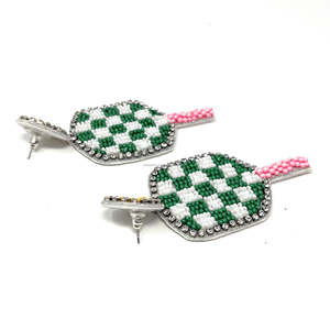 Boucles d'oreilles de Bohème Perlé à la Main Fleur Brodée Pendantes Taille Personnalisée Unisexe pour Déclaration Tenues Cadeau Inde - Product Image 3