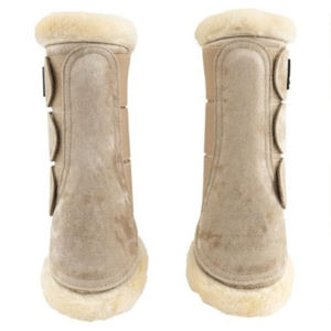 Protège-tendons et protège-essenceurs pour chevaux sur mesure de qualité supérieure, fabriqués au Pakistan, avec rembourrage protecteur et absorbant les chocs, offrant un soutien complet des tendons et des essenceurs, confortables. - Product Image 2