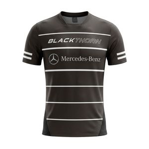 Maillot de rugby personnalisé en Spandex/Polyester à col en V, séchage rapide, respirant, anti-UV, avec impression par sublimation et logo frontal - Product Image 5