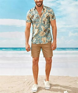 Chemises hawaïennes pour hommes, nouvelle collection été, haute qualité, décontractées, coupe slim, manches courtes, flanelle, grandes tailles, personnalisées, imprimées - Product Image 2