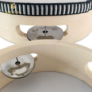 Tamburello in Legno da 7 Pollici, Personalizzabile OEM ODM con Logo e Motivo, Strumento a Percussione per Matrimoni, Feste di Natale, Vendita all'Ingrosso - Product Image 3