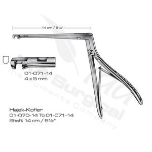 Rongeurs Kerrison Ferris Smith de haute qualité certifiés CE - Instrument manuel de neurochirurgie en acier inoxydable pour usage hospitalier - Product Image 3