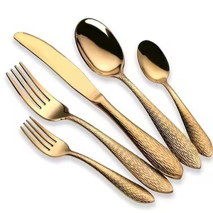 Luxury Kitchen Dining Tools Metal Cutlery Set Serving <b>Spoon</b> Fork Combo Designed for Premium <b>Table</b> Experience - Product Image 2