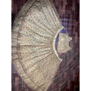Lehenga Choli de créateur pour les fêtes et les bals, travail brodé - Product Image 1