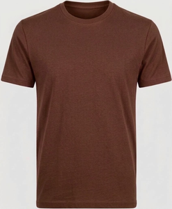 เสื้อยืดแขนสั้นผู้ชาย สีเหลืองมัสตาร์ด ผ้าฝ้าย 100% คอกลม ทรงปกติ สวมใส่สบาย สีพื้น ผ้าเจอร์ซีย์ถัก เป็นมิตรกับสิ่งแวดล้อม - Product Image 5