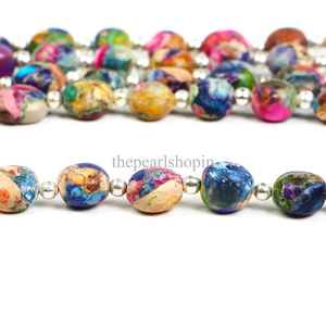 ลูกปัดเทอร์ควอยซ์ทรงหยดน้ำ AAA Mohave ขนาด 6x8-8x10 มม. เทอร์ควอยซ์สีรุ้งธรรมชาติ ลูกปัดพลอยเรียบเนียน สำหรับทำเครื่องประดับ จำหน่ายจำนวนมาก - Product Image 5