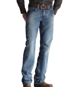 Fashion New Design Hot-sell Ripped Vintage <b>Elastic</b> Breathable Long Pants Men's Denim <b>Jean's</b> Loose <b>Jeans</b> for Men - Product Image 1