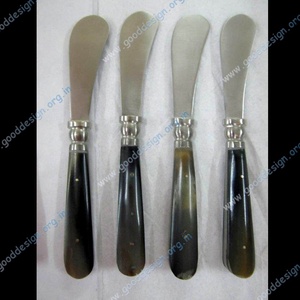 ชุดช้อนส้อมสแตนเลสดีไซน์ใหม่ปี 2026 พร้อมด้ามจับทำจากเขาสัตว์ธรรมชาติ - Product Image 4