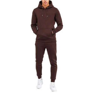 Custom High Quality Breathable <b>Waterproof</b> Eco-Friendly <b>Tracksuit</b> for Workouts Hooded Regular Fit Solid Pattern Winter Casual - Product Image 1