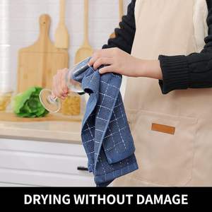 Paños de Cocina de Microfibra Tejida (Beige 13x28 Pulgadas) de Color Sólido, Secado Rápido y Ecológicos - Product Image 3