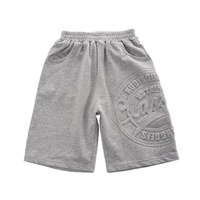 Shorts en molleton French Terry avec logo 3D personnalisé, 100% coton respirant pour hommes