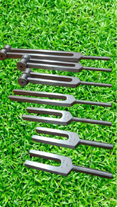 Aluminum Tuning Fork Set – Sound Therapy, Music, <b>Physics</b> (7-Piece, 64Hz-4096Hz)... - Product Image 3