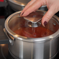 Coperchio in Vetro Combi con Bordo in Acciaio Inox per Pentole 28 Cm - Product Image 3