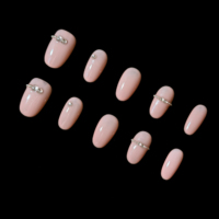 Ongles press-on faits main sur mesure, art 3D, design personnalisé, qualité professionnelle, longue durée, OEM ODM, prix négociable