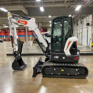 Excavatrice sur chenilles Bobcat E55 haute performance avec système hydraulique Bosch Rexroth, composants essentiels du moteur durables inclus - Product Image 1