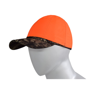 Orange <b>Camo</b> Cap Hunting Cap Fishing Breathable Polyester Unisex Adult Summer Hat - Product Image 1
