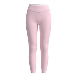 Custom Logo V-<b>Shape</b> Ribbed High Waist Elastic Athletic Yoga <b>Leggings</b> for Women Scrunch Gym Workout - Product Image 1