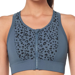 Ropa Deportiva Unisex de Talla Grande, Transpirable, con Espalda Cruzada, Sujetador Deportivo de Soporte Medio, Estampado Floral/Animal, Logotipo Frontal, Ecológico - Product Image 4