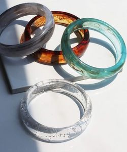 Bracelets classiques en résine acrylique pour femmes H a CRAFT, transparents et colorés, avec fleurs séchées, artisanat, anniversaire - Product Image 2