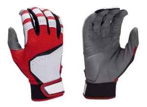 Guantes de Bateo de Cuero Bruce Bolt de Alta Calidad, Colores Personalizados, Negro, Azul, Rojo, Logotipo Lightning, Acolchados, Personalizables, Unisex - Product Image 4