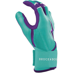 ถุงมือเบสบอลหนังแท้รุ่นซิกเนเจอร์ซีรีส์ ลองคัฟฟ์ ยี่ห้อ MARGINAL SPORTS Ketel Marte แบบปิดด้วยแถบตีนตุ๊กแก สีเขียวอมฟ้า สำหรับมืออาชีพ - Product Image 3