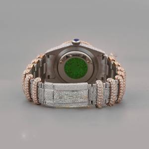 Montre de luxe japonaise en quartz et moissanite pour homme, très demandée, avec boîtier en acier inoxydable, disponible au prix d'exportation - Product Image 4