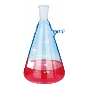 ขวดกรองแก้วโบโรซิลิเกตแบบมีขีดบอกปริมาตร Daihan Science SciLab ขนาด 1000 มล. แบบสุญญากาศขนาดกลาง ASTM 24/40 หรือ DIN 24/29 - Product Image 3