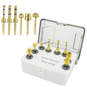 Kit profesional de fresas de diamante para implantes dentales con acceso lateral y elevación de seno, juego de instrumentos quirúrgicos de precisión de acero inoxidable - Product Image 1