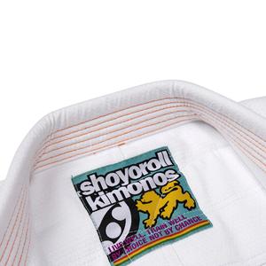 Kimono de Jiu-Jitsu Shoyorol Ember Competitor, modèle le plus récent, blanc et orange, uniforme de compétition BJJ, CP-BJJ-40 - Product Image 5