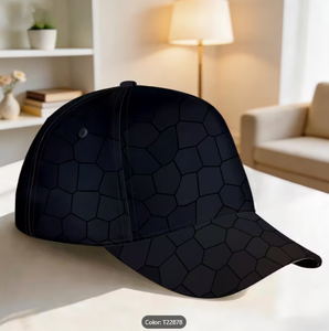 1pc Featuring a Dark Geometric Design This Classic Baseball <b>Cap</b> Is Suitable for All Seasons It S a Lightweight Polyester Duck - Product Image 1