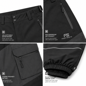 Waterproof Baggy Snowboard Pants Men <b>Women</b> High Quality Windproof <b>Thermal</b> Ski <b>Trousers</b> Cargo Outdoor Sports Snowboarding Gear - Product Image 6