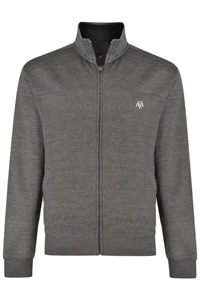 Blue <b>Men's</b> Fleece Winter Sweatshirt Two Functional Zips Windproof Polyester/Cotton Funnel Neck Long Sleeves - Product Image 2