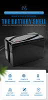 Boîte de batterie au lithium vide en plastique ABS personnalisée 12V 100Ah pour véhicule électrique XAM-J2-100A
