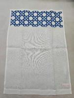 Serviettes brodées délicates Beaux motifs Textiles de maison respirants Grandes commandes acceptées Technique tissée Motif teint en fil
