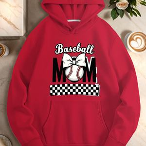 Baseball maman arc design sweats à capuche décontractés pour femmes - Product Image 3