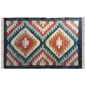 Alfombra Ligera y Transpirable Tejida a Mano de Yute y Lana para Sala de Estar, Dormitorio y Estudio - Product Image 2