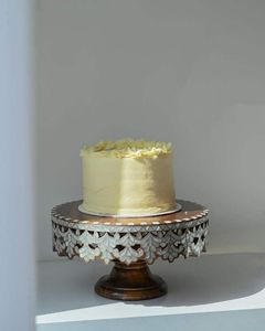Support à gâteau moderne en résine avec incrustation MOP, présentoir de luxe pour desserts, socle pour cupcakes de mariage, plateau de service, décoration pour la maison et les fêtes de mariage - Product Image 5