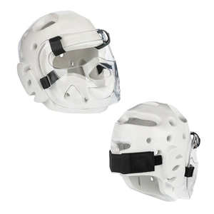 อุปกรณ์ป้องกันศีรษะสำหรับศิลปะการต่อสู้ หมวกป้องกันศีรษะแบบถอดได้ สำหรับ ITF WTF เทควันโด WKF คาราเต้ พร้อมบริการขายส่งจากโรงงานและรับผลิตตามสั่ง - Product Image 6