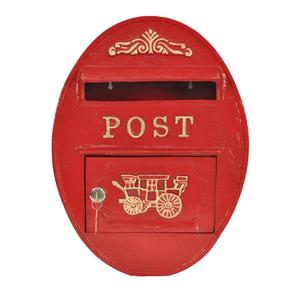 Wall Mount Oval Shape <b>Mailbox</b> For Home Customizable Weatherproof Antique Post Box For Decoration Christmas Event Supplies - Product Image 1
