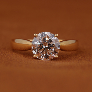 14KT Solid White Gold IGI Certified 2.00 CT Round Cut Lab Grown Diamond Luxury <b>Wedding</b> Engagement Solitaire Classic Ring - Product Image 1