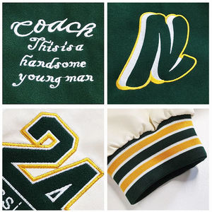 High Quality <b>Jackets</b> Letterman Satin <b>Bomber</b> Varsity <b>Jackets</b> for Men Chenille Satin <b>Baseball</b> Breathable <b>Jackets</b> - Product Image 5