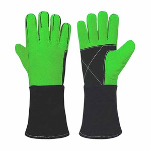 ถุงมือหนังวัวแท้เสริมความแข็งแรง ดีไซน์ใหม่ สำหรับงานหนัก ป้องกันส่วนบุคคล ใช้กับงานดับเพลิง ก่อสร้าง ทนทาน เหมาะสำหรับงานบาร์บีคิว - Product Image 5