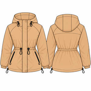 Veste légère pour femme en nylon 100% pour l'extérieur, mode automne/hiver, imperméable, pour la course à pied et l'entraînement, avec poches - Product Image 2