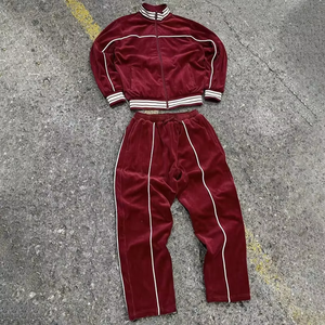 Survêtement personnalisé imprimé, très demandé, uni, décontracté, 100% polyester, vintage, automne, luxe, anti-UV, broderie 3D, taille élastique, 280g - Product Image 6