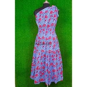 Vestido Maxi de Algodón para Mujer, Moderno, Largo, Informal, para Fiestas, Estilo Hip Hop, Bonito, Natural, Dulce, de un Solo Hombro, Largo hasta el Suelo, para Verano - Product Image 6